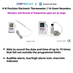 Nhiệt kế điện tử Bel-Art H-B Precision 10-Event Recorders