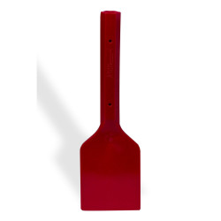 Dụng cụ nạo mẫu Bel-Art Hard Plastic Scraper; cán dài 10 in., lưỡi màu đỏ 5 x 6 in.