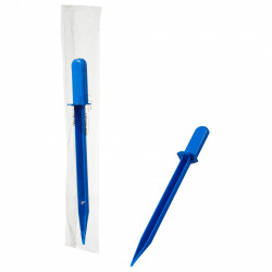 Dao lấy mẫu bột khử trùng Bel-Art; 25cm, màu xanh dương, đóng gói riêng (bộ 100 cái)